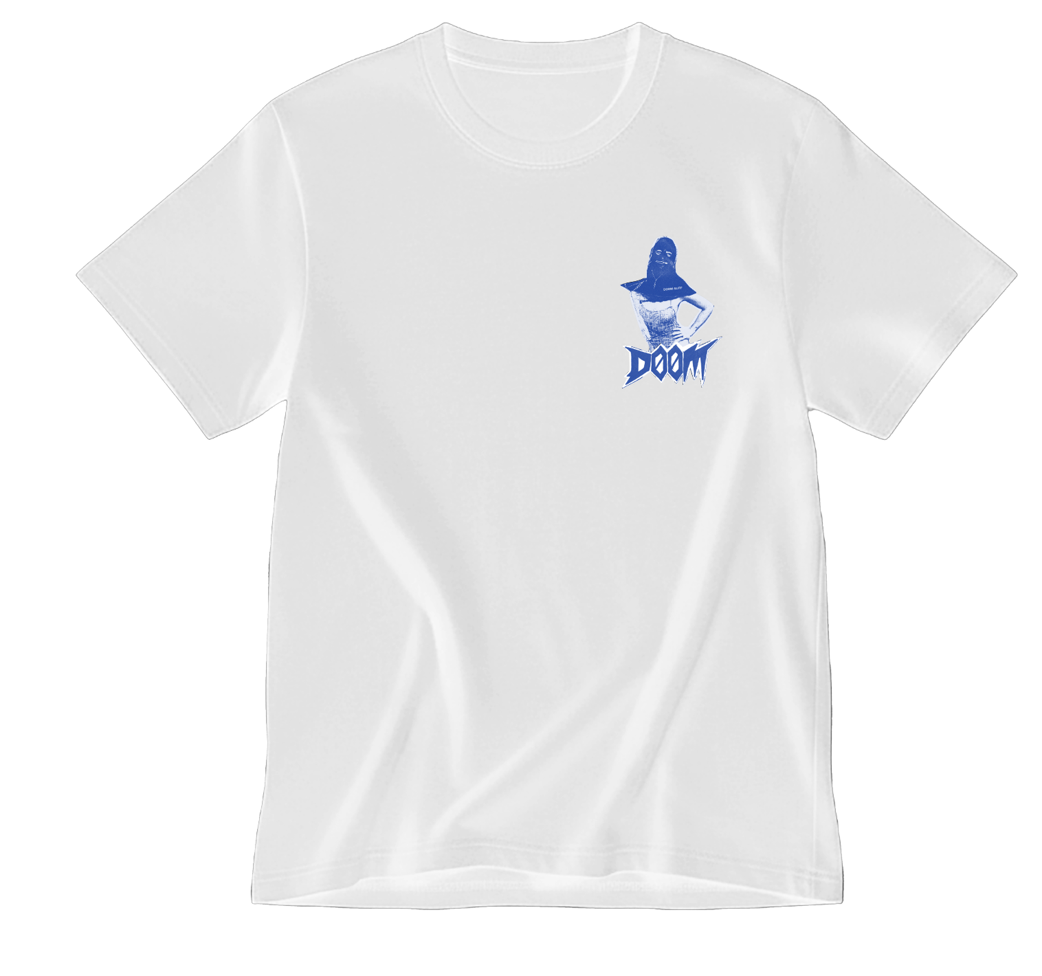 DØØM TEE PSYCHOTIC WHITE / BLUE